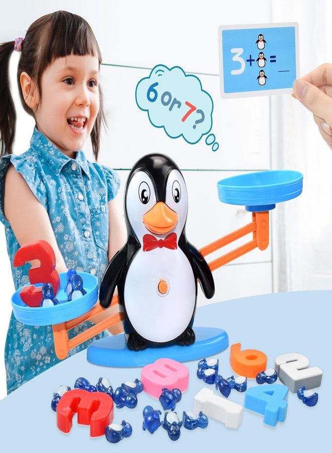 BAKAM Penguin Balance Scale Number Counting Blocks Games for Kids Ages 3-5, Montessori Math Games for Kids 5-7, Preschool Kindergarten Learning Activities, STEM Educational Toys for 3+ Year Old - Image 2